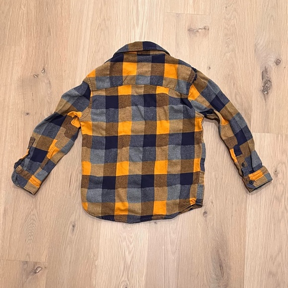 Bear Camp Boy's Timothy Long Sleeve Plaid Flannel Button Down Shirt Size 5 - Picture 5 of 12